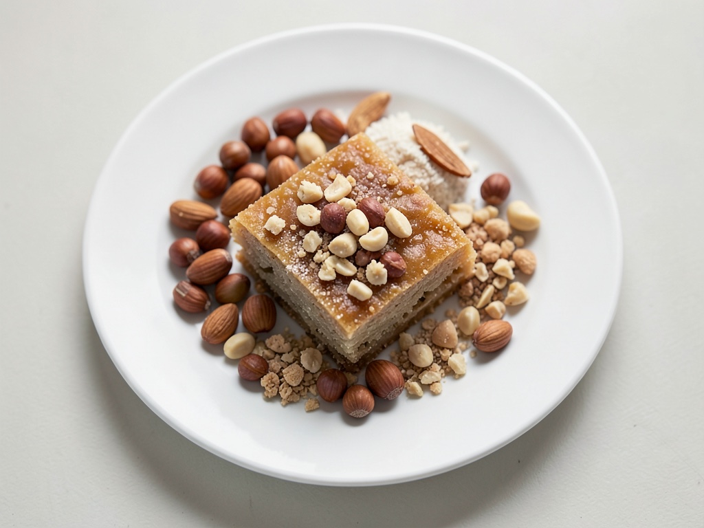 Hausgemachtes türkisches Baklava mit Nüssen