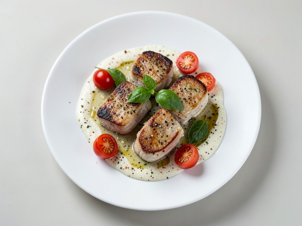 Filetti di pollo cremosi con mozzarella e basilico