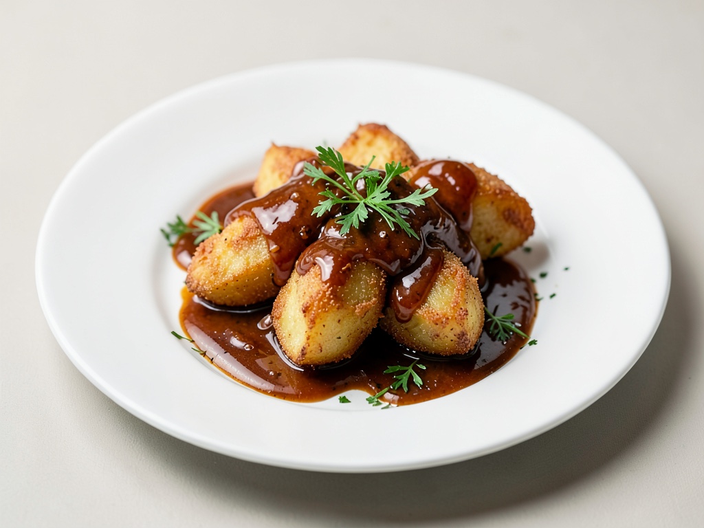 Crispy Actifry Potatoes with Molasses