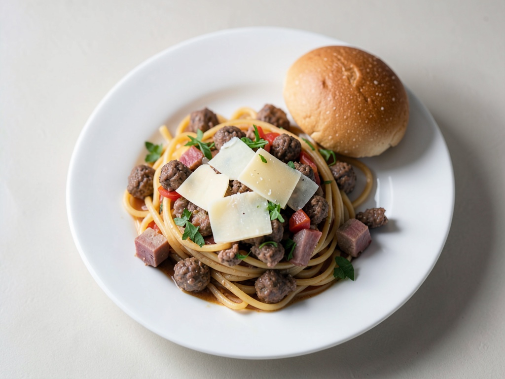 Albertos Spaghetti mit Fleischbällchen
