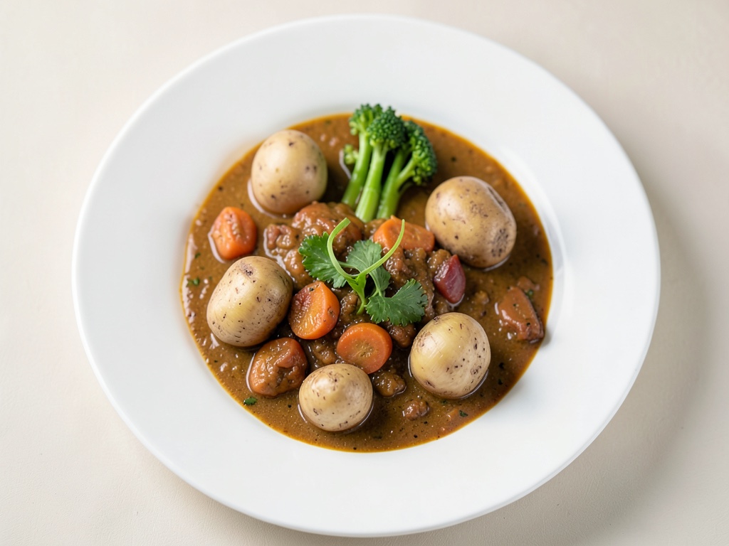 Curry con cavolo cappuccio a punta