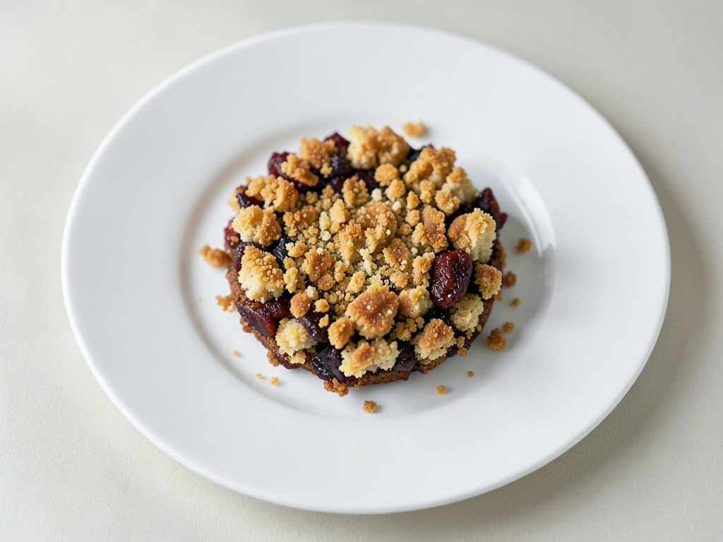 Crumble croccante al rabarbaro
