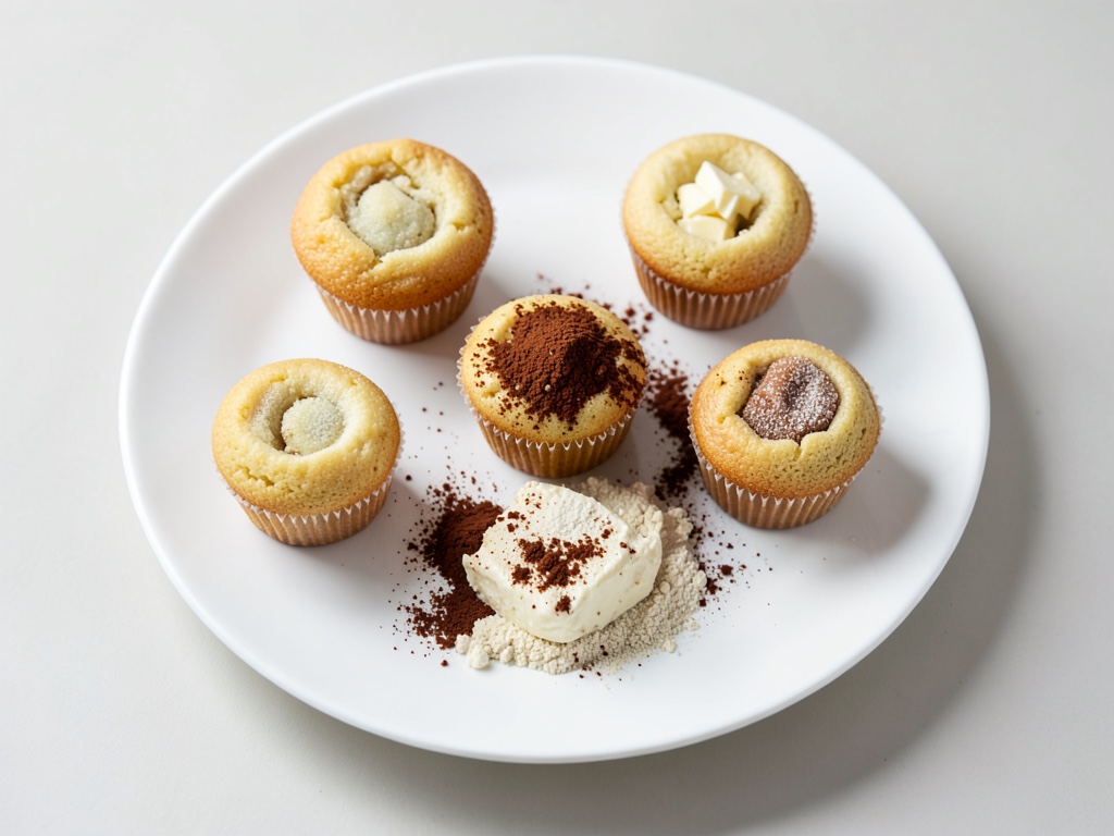 Muffin al quark con copertura sbriciolata