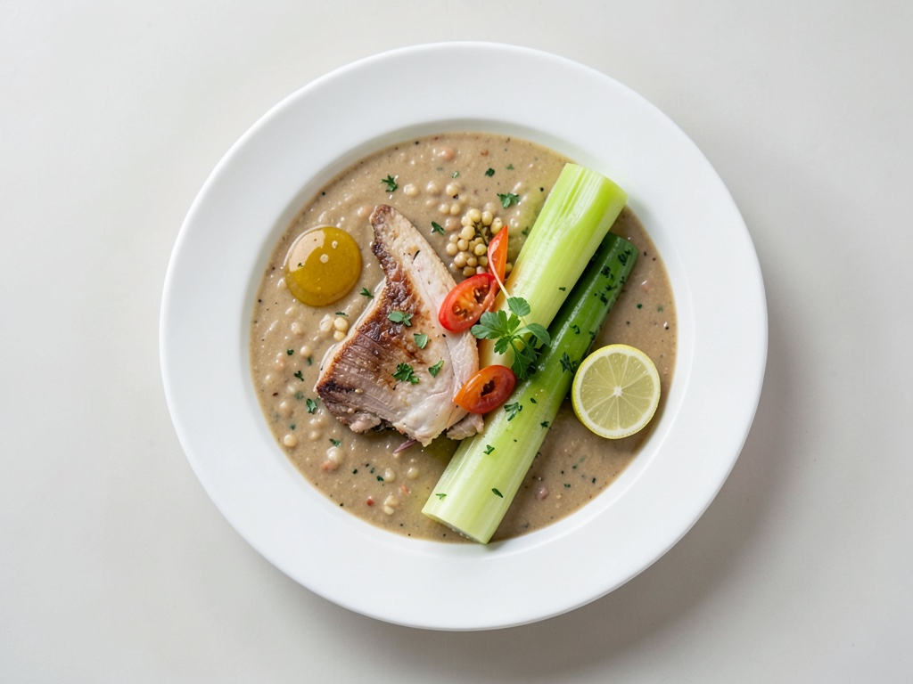 Zuppa cremosa leggera agli asparagi avanzata