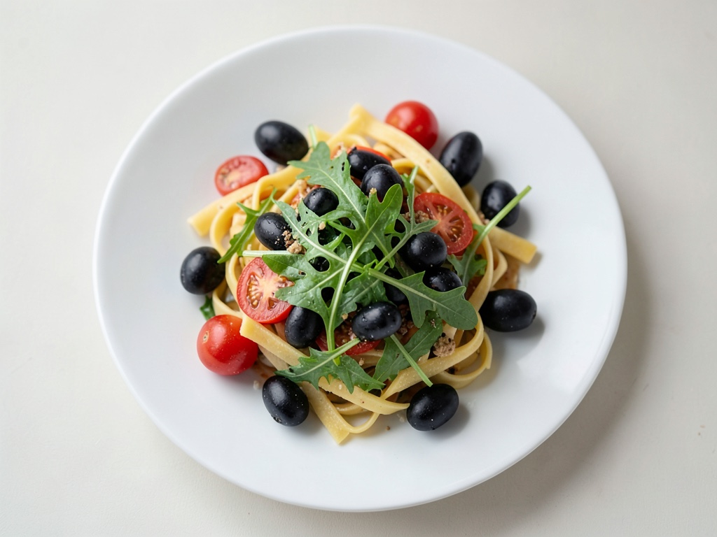 Sonniger Nudelsalat mit Rucola und Mozzarella
