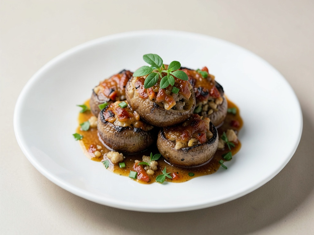 Champiñones rellenos en Actifry Snacking
