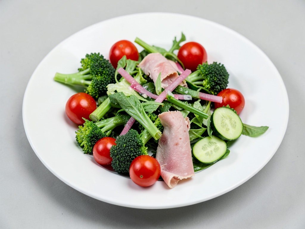 Salade de brocoli croquante au jambon