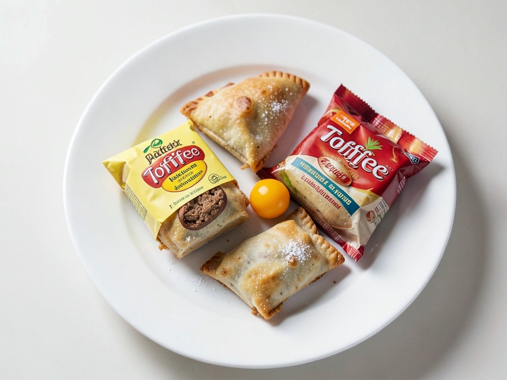 Sacchete di pasta sfoglia ripiene di Toffifee