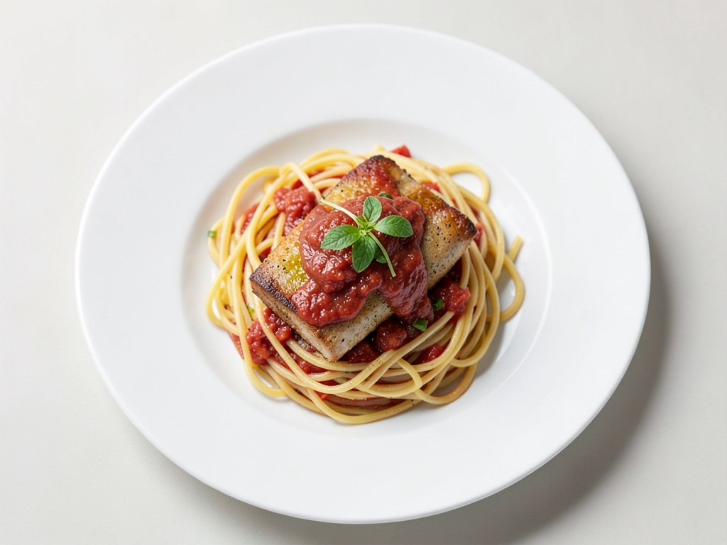 Milanese Piccata con Spaghetti