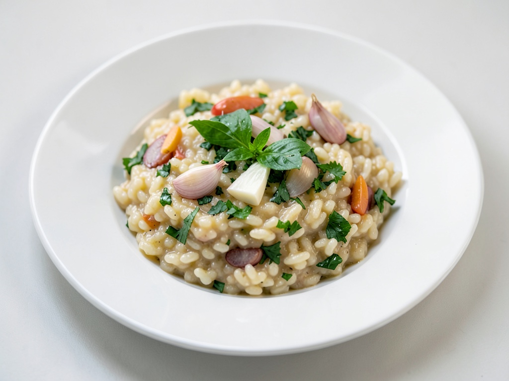 Risotto con funghi pioppini