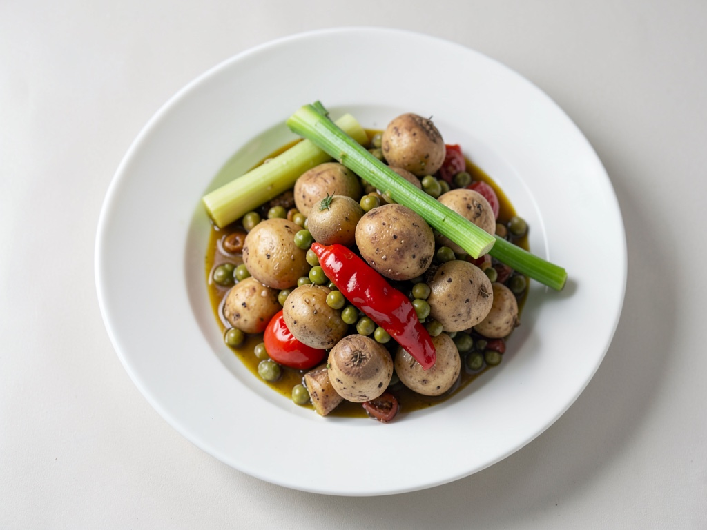Indische Kartoffeln mit Kichererbsen