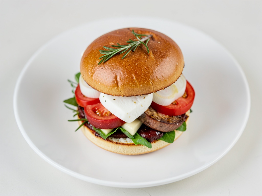 Hamburger di Halloumi con cipolle al rosmarino
