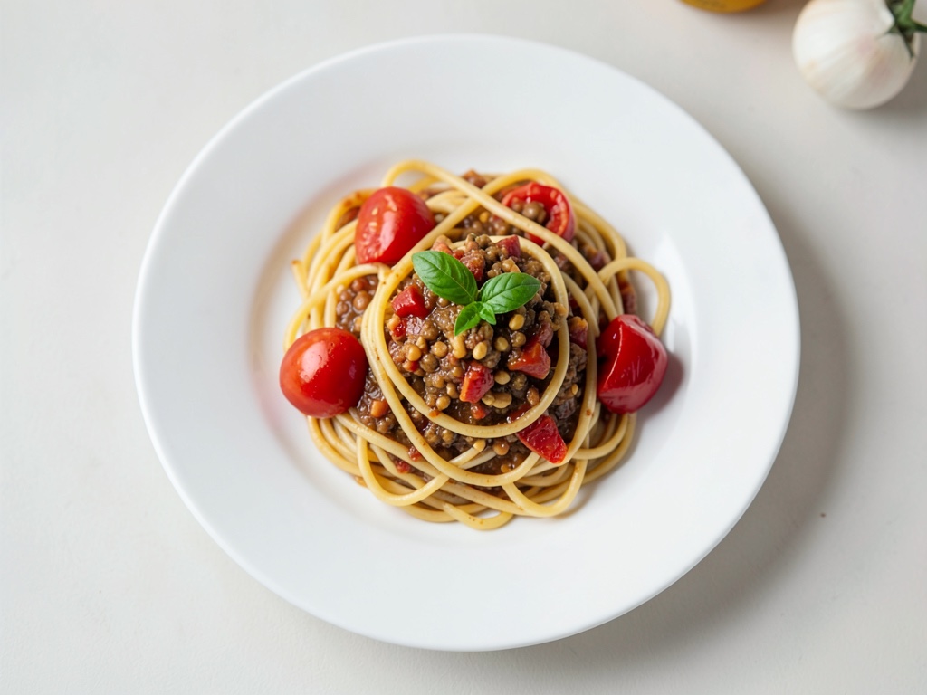 Knoblauch-Chili-Spaghetti mit frischer Tomaten-Sauce