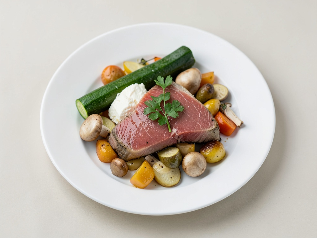 Salmone low-carb con verdure al forno