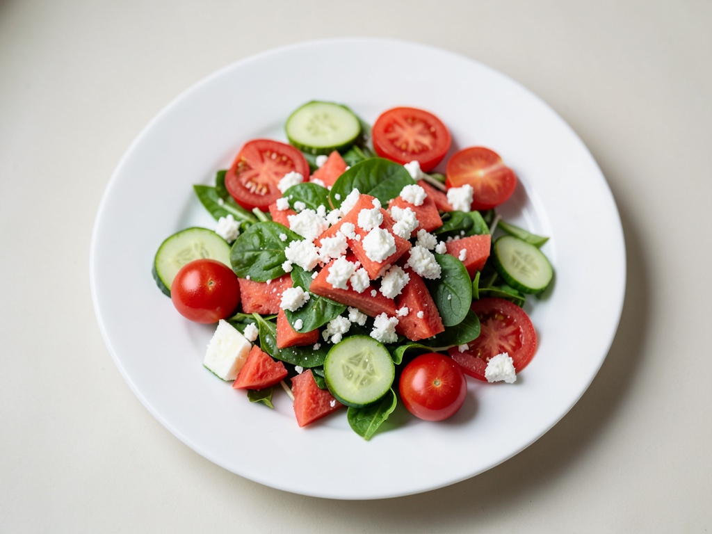 Insalata veloce di anguria e feta