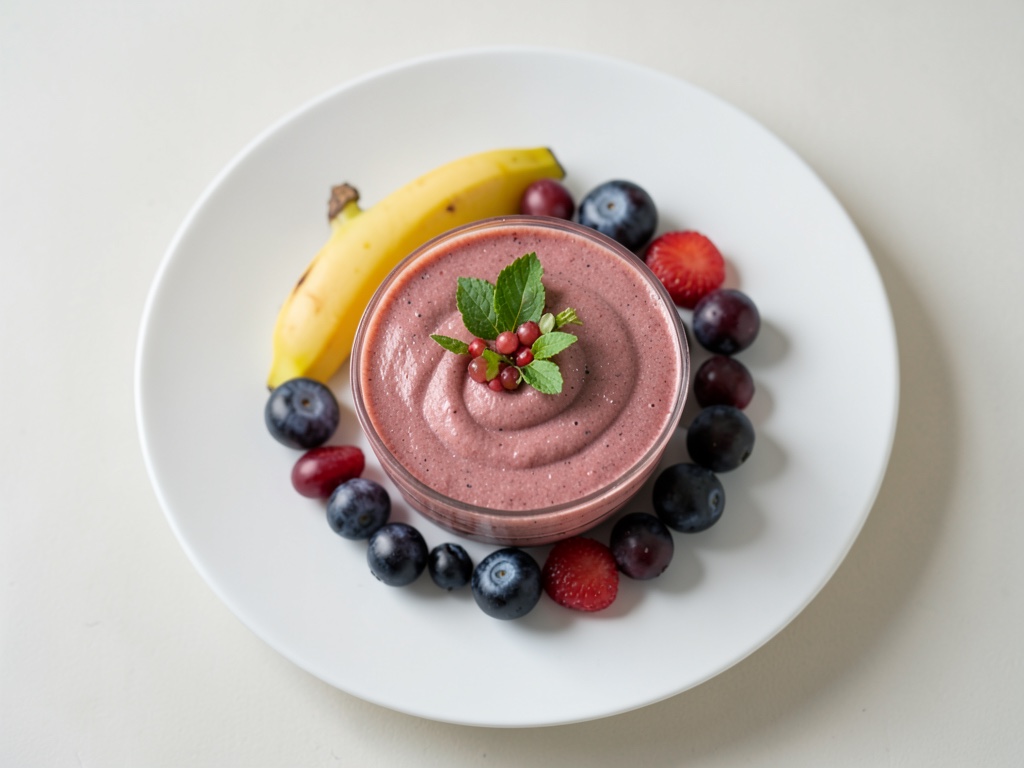 Erfrischender Nektarinen-Trauben-Smoothie
