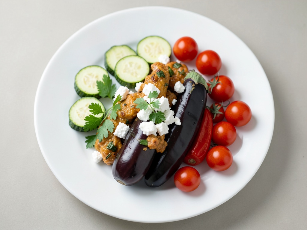 Légumes rôtis au feta et aux herbes