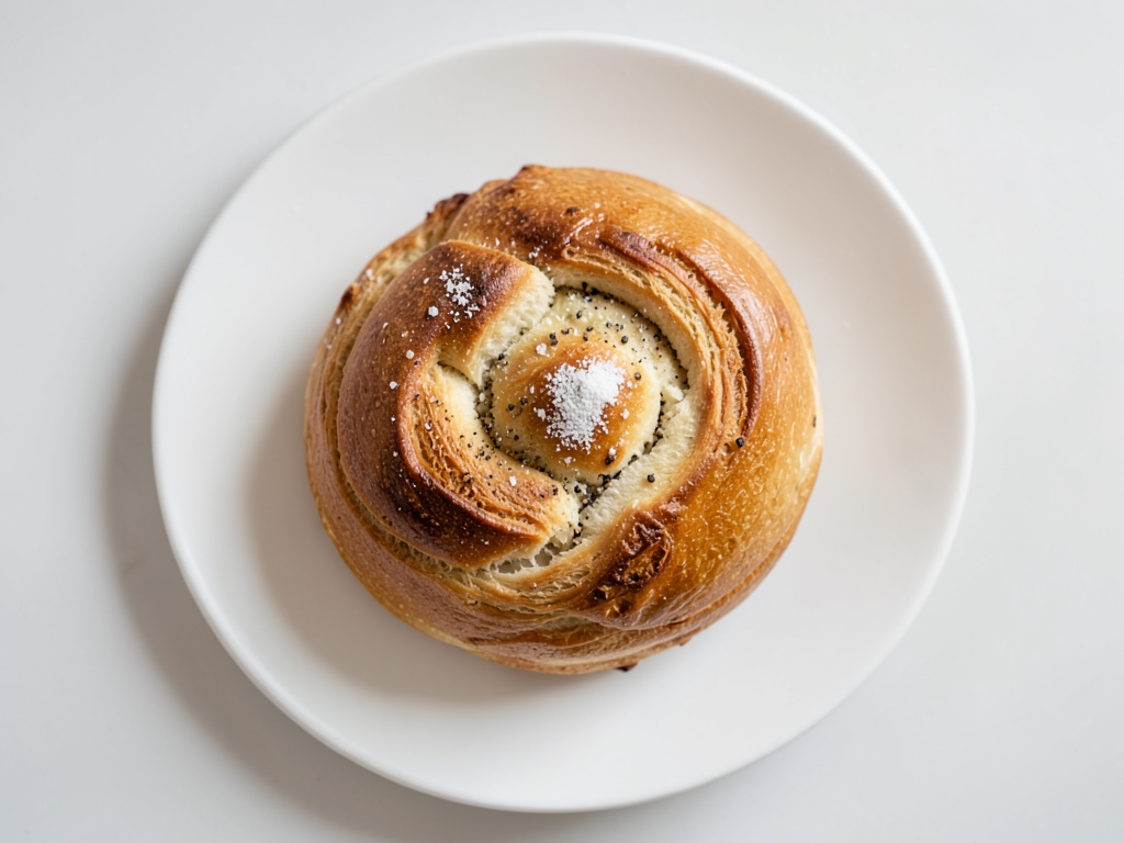 Pane intrecciato di brioche ricco di impasto