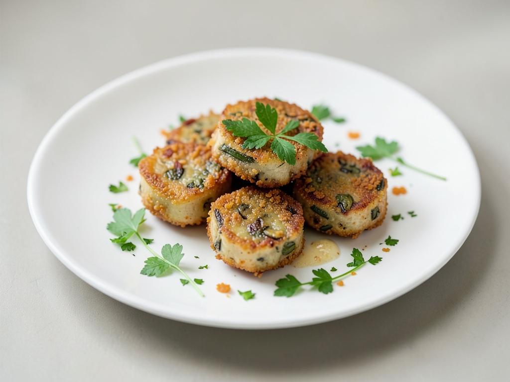 Snacks crujientes de colinabo estilo cordon bleu en la Actifry
