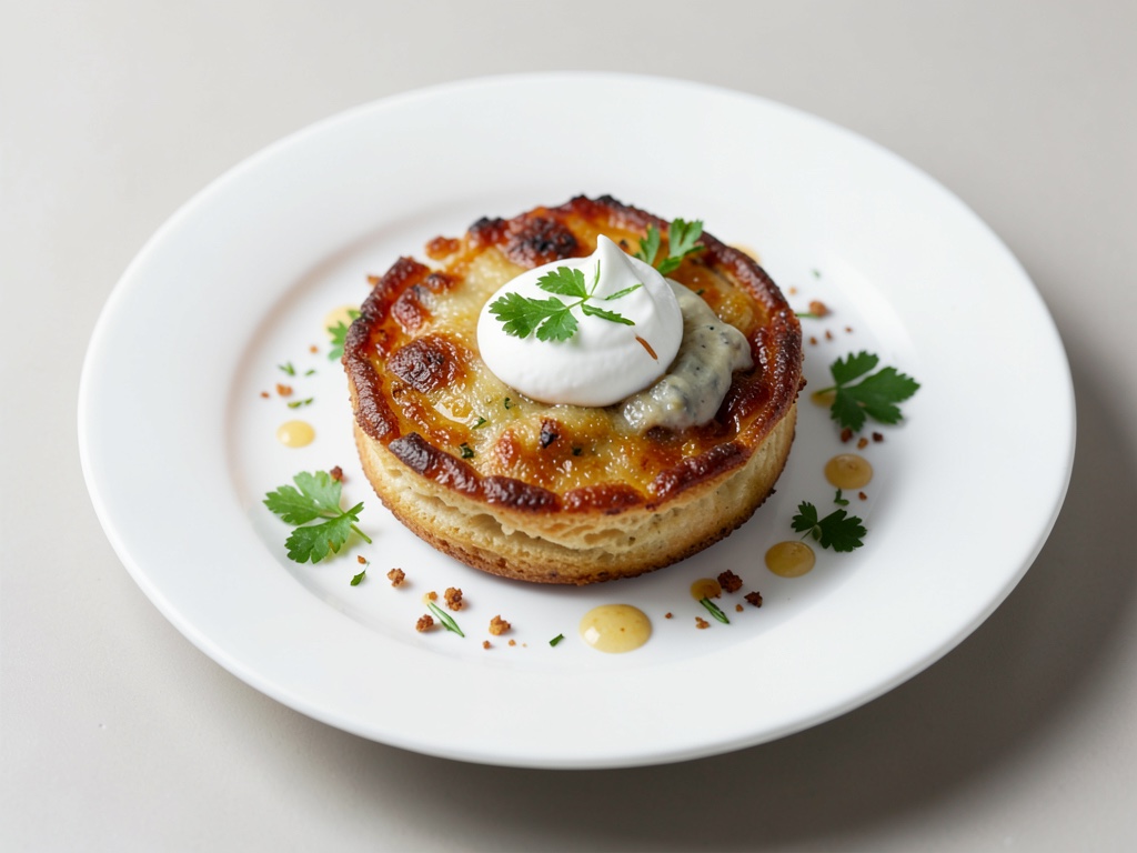 Mini Flammkuchen croccanti con panna acida