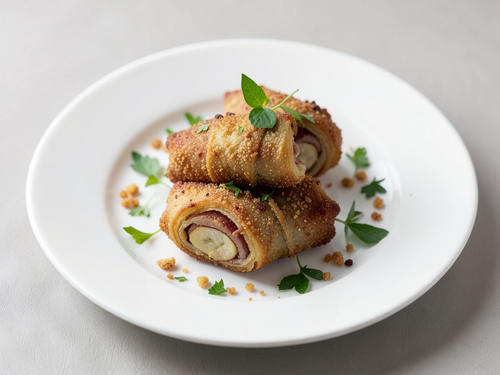 Crocchante mini strudel di mele in friggitrice ad aria