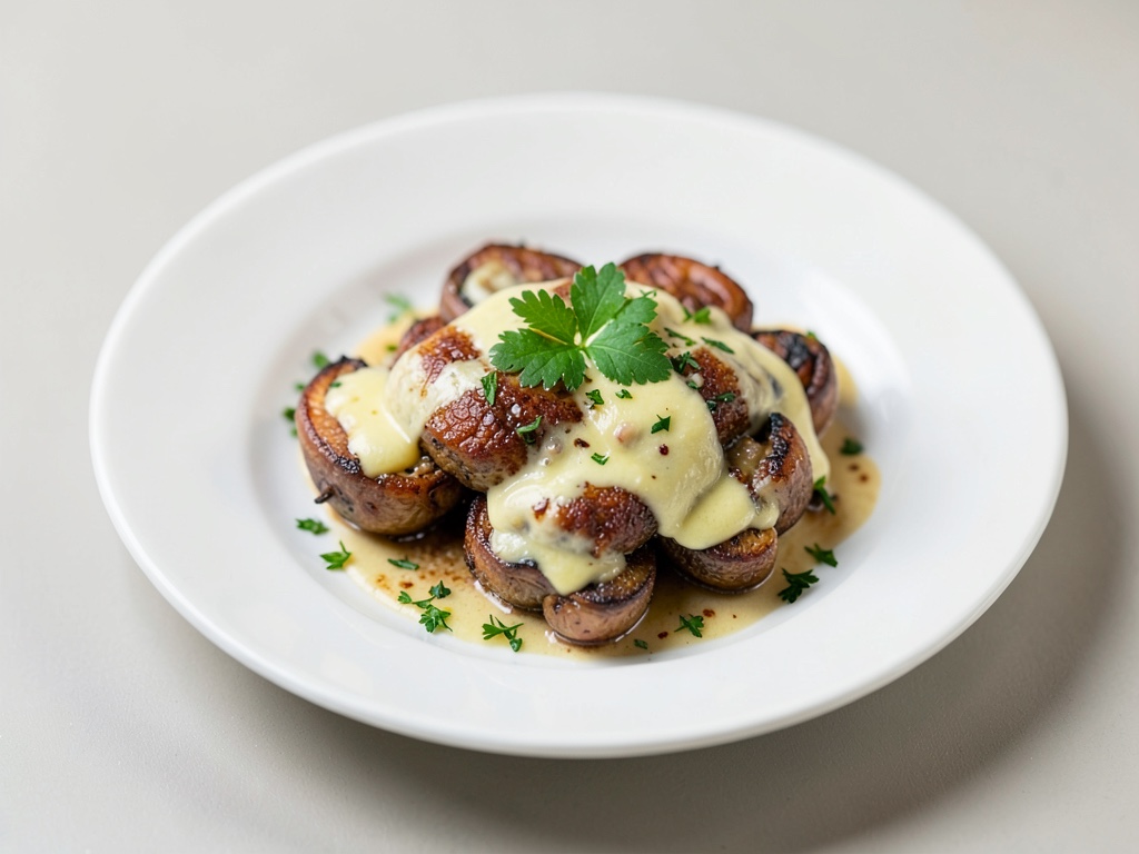 Funghi champignon croccanti al ripieno di Boursin