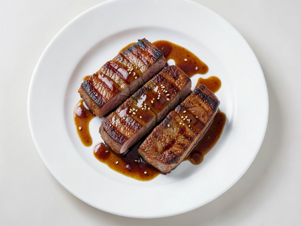 Japanischer gegrillter Lachs mit Teriyakisauce