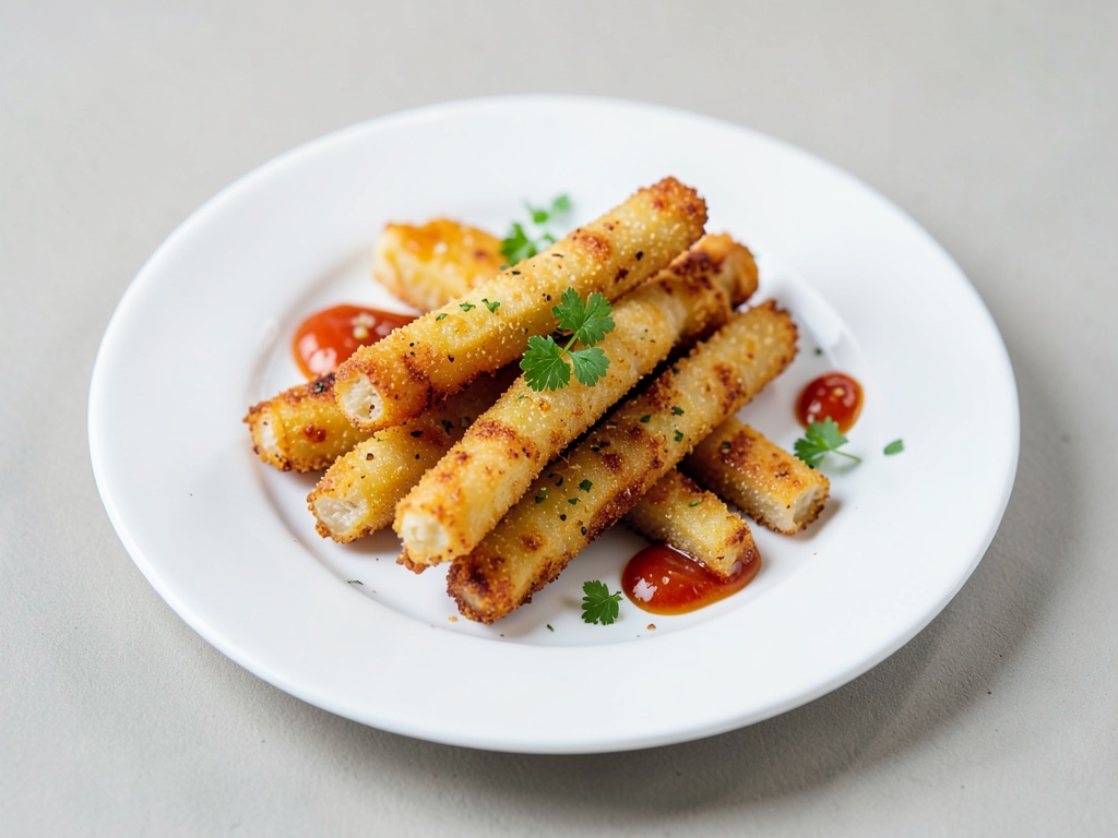 Bastoncini di formaggio croccanti dall'air fryer