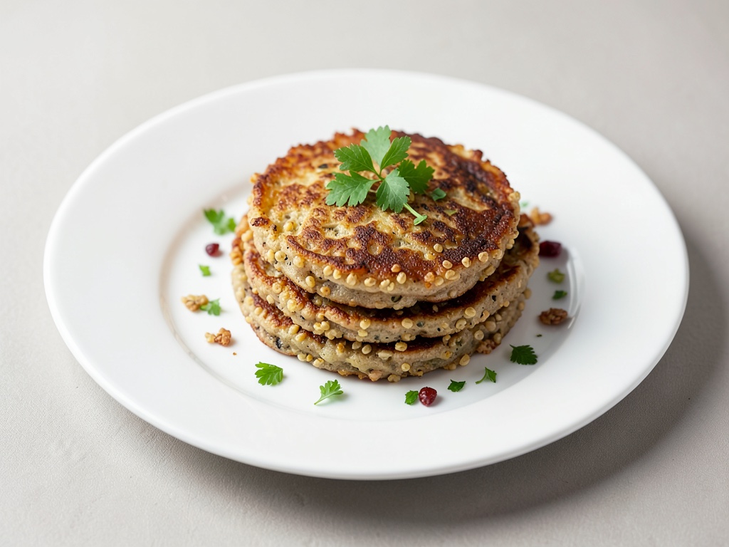 Knusprige Quinoa-Dinkel-Pfannkuchen aus der Heißluftfritteuse