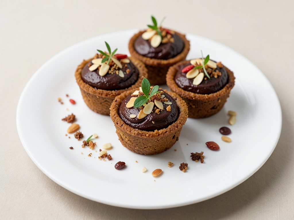 Tartelini croccanti di mandorle e cioccolato
