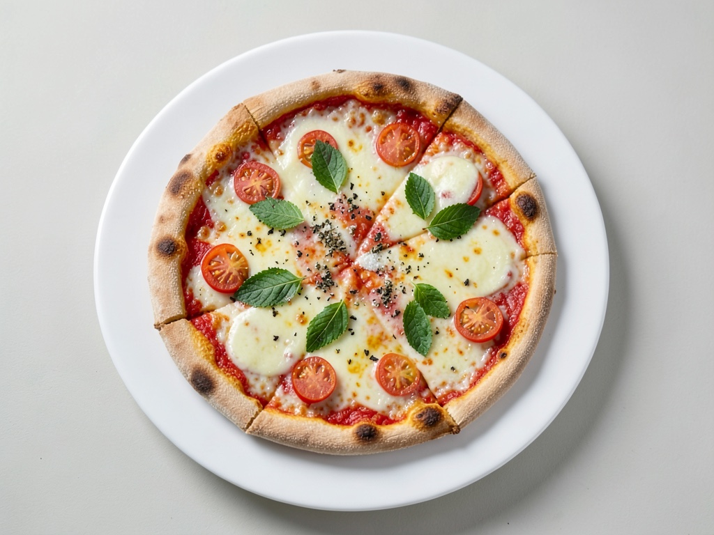 Pizza spessa con bordo al formaggio