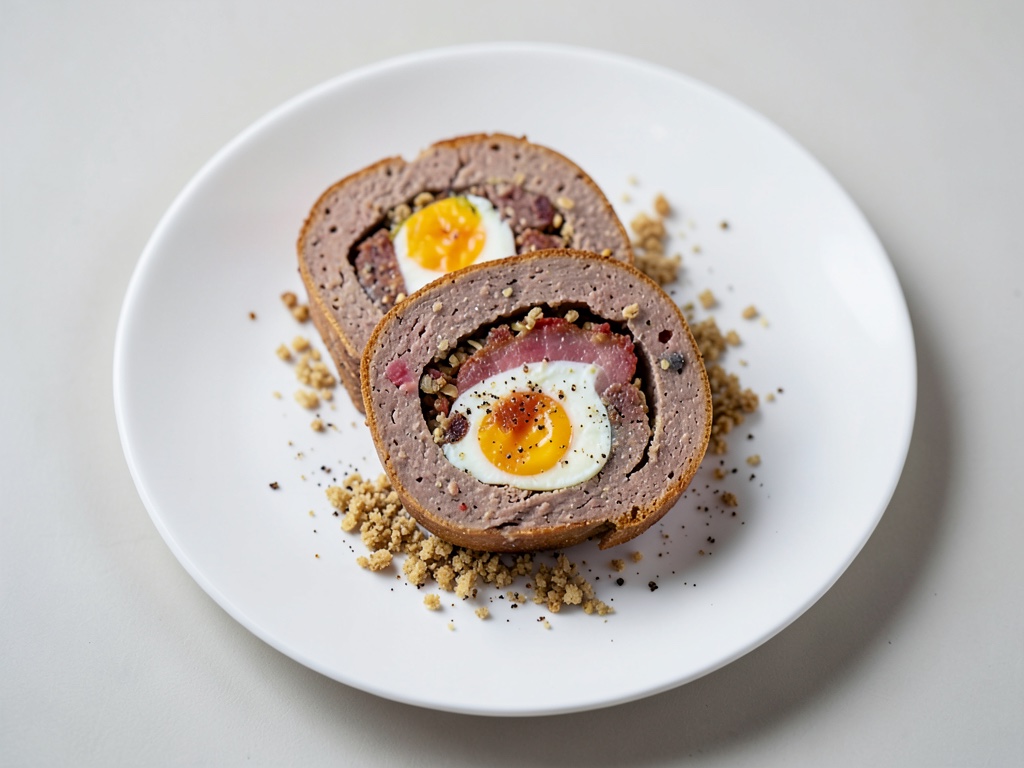 Knusprige Hackfleisch-Bacon-Käse-Rolle