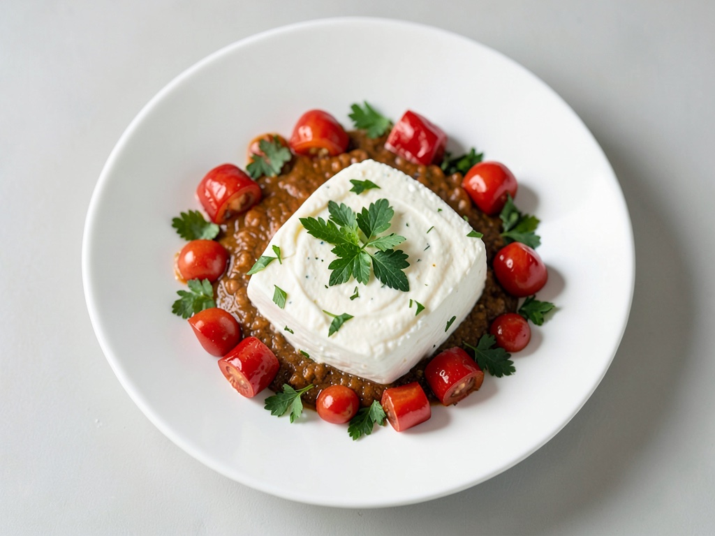 Dip cremoso al feta con peperoni e erbe fresche