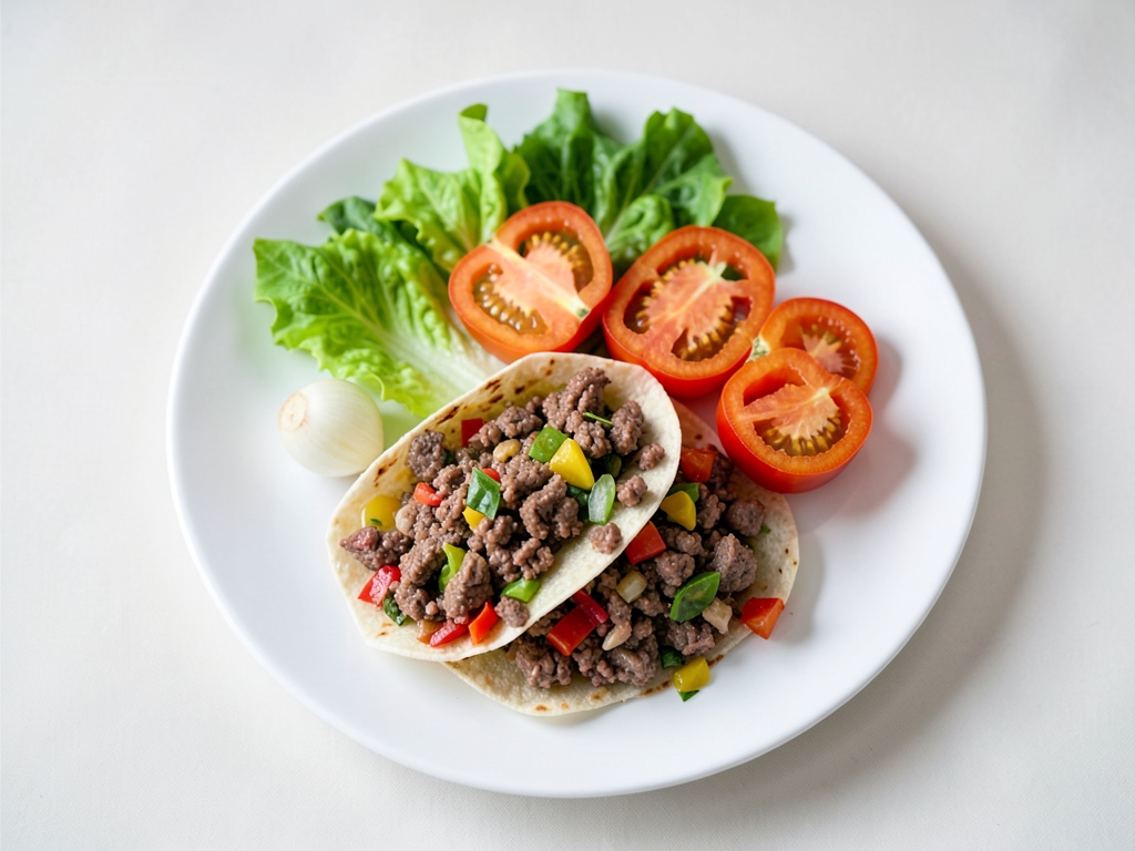 Ripieno di carne macinata per i wrap