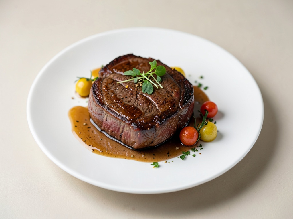 Steak d'entrecôte juteux de l'air fryer