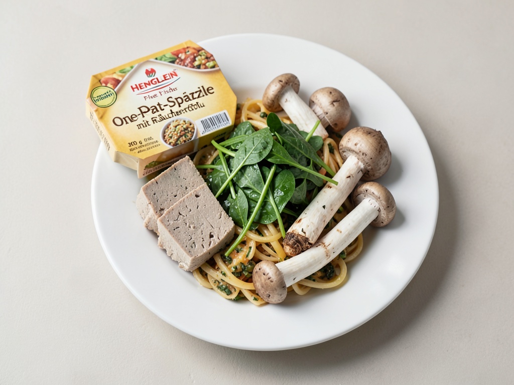Spätzle in pentola unica con tofu affumicato