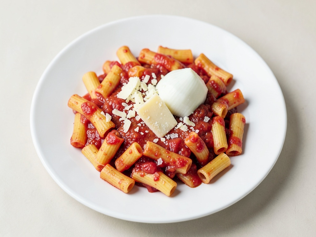 Rigatoni in cremiger Tomaten-Wodka-Soße