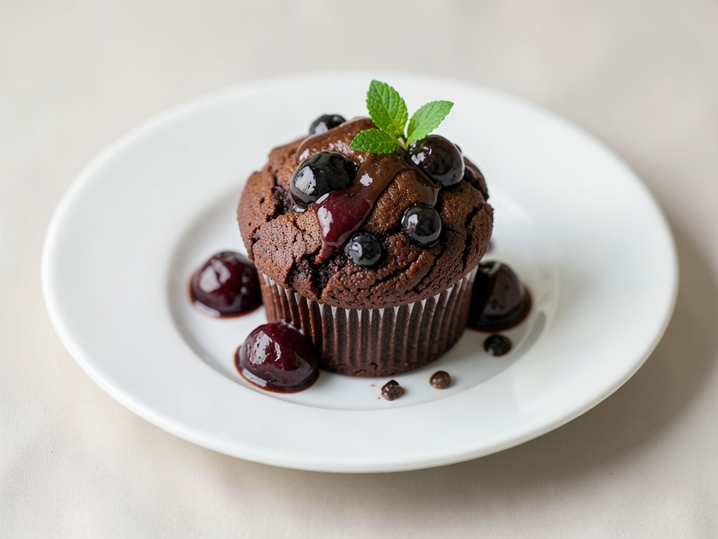 Saftige Schoko-Kirsch-Muffins