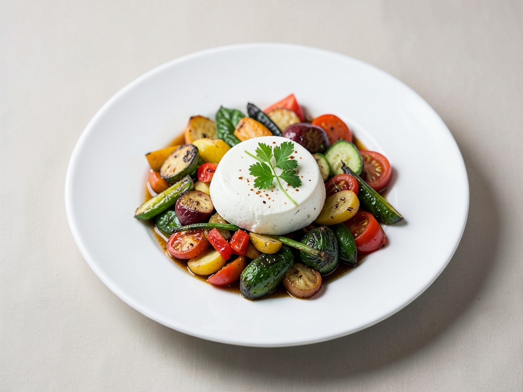 Verdure mediterranee con mozzarella in Actifry