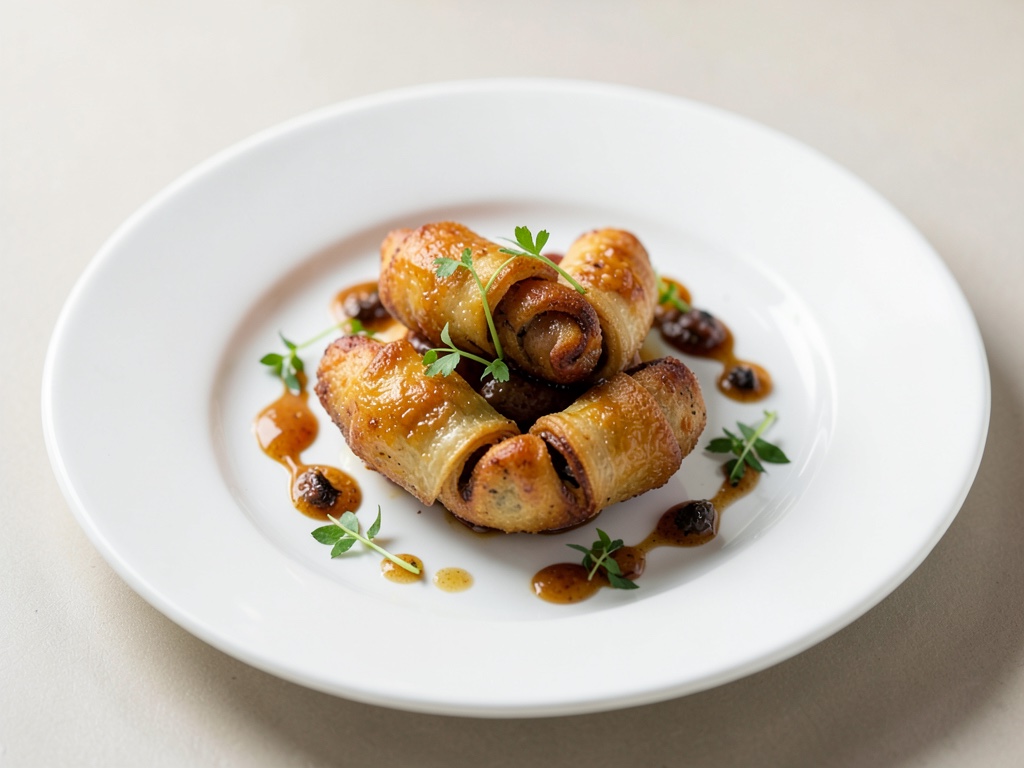 Rotolini croccanti di pasta sfoglia dall'air fryer
