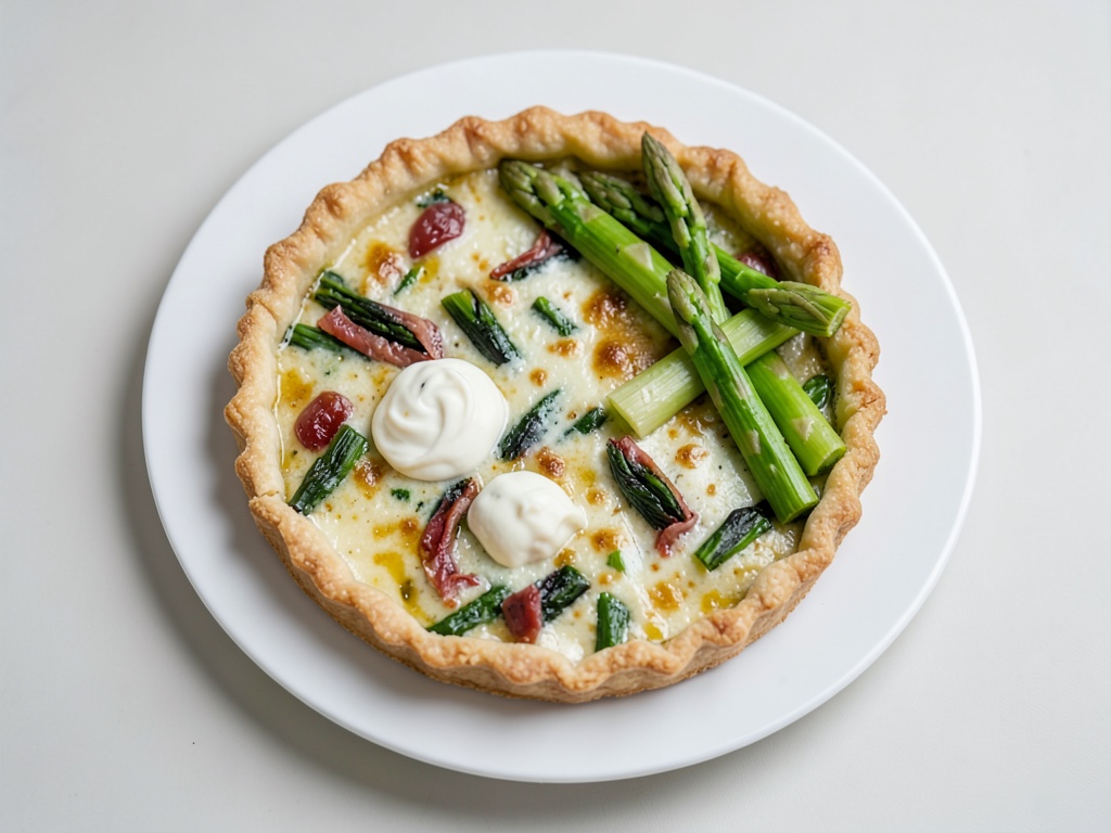 Knusprige Spargel-Tarte mit Ziegenkäse