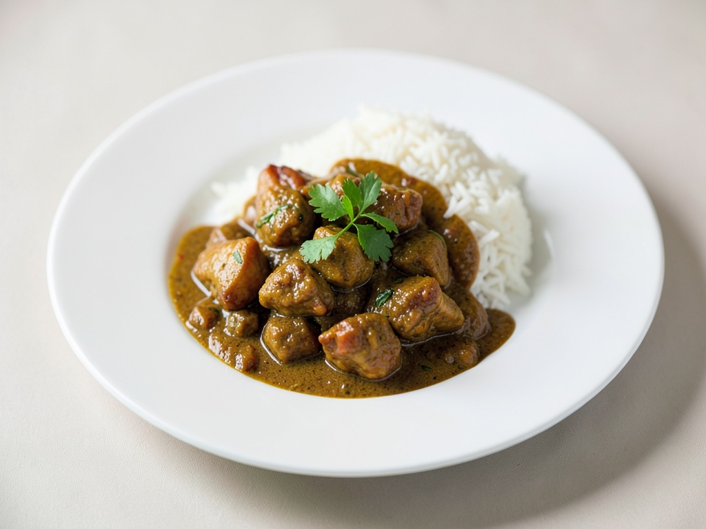 Curry di pollo veloce con riso
