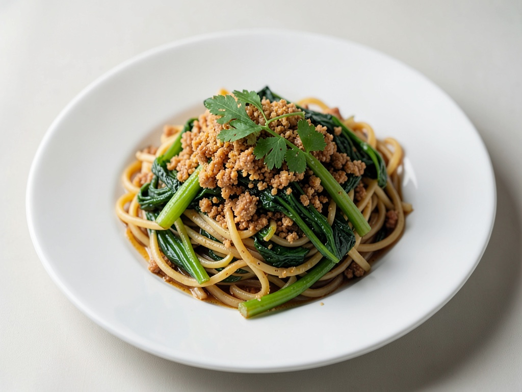 Knusprige Pak-Choi-Nudeln aus der Heißluftfritteuse