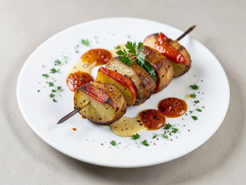 Spiedini croccanti di verdure e patate
