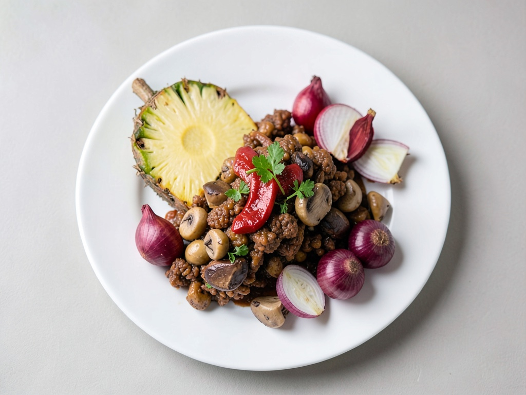 Spiedini di funghi vegani in stile Pastor