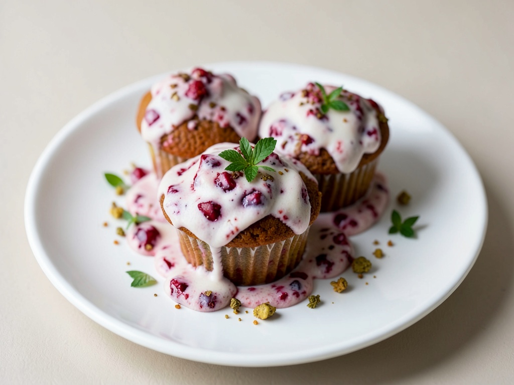 Muffin soffici alla fragola e yogurt dall'air fryer