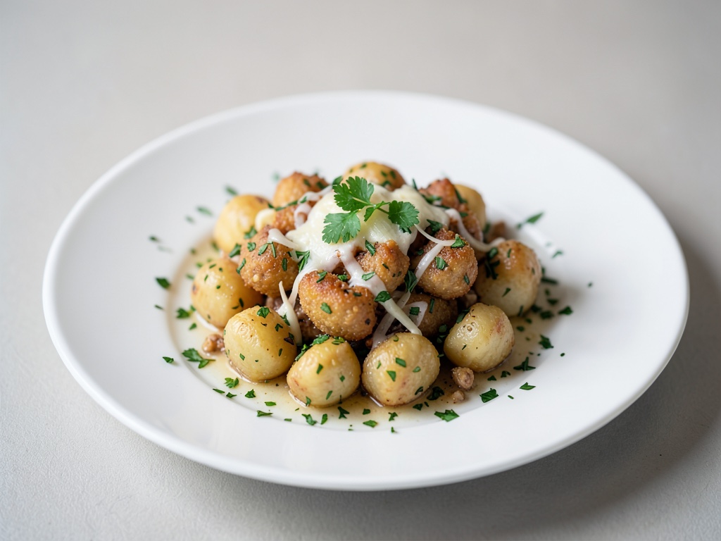Gnocchi croccanti all'Airfryer con erbe e formaggio
