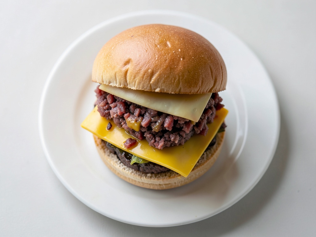 Doppio smash burger con la barba di formaggio
