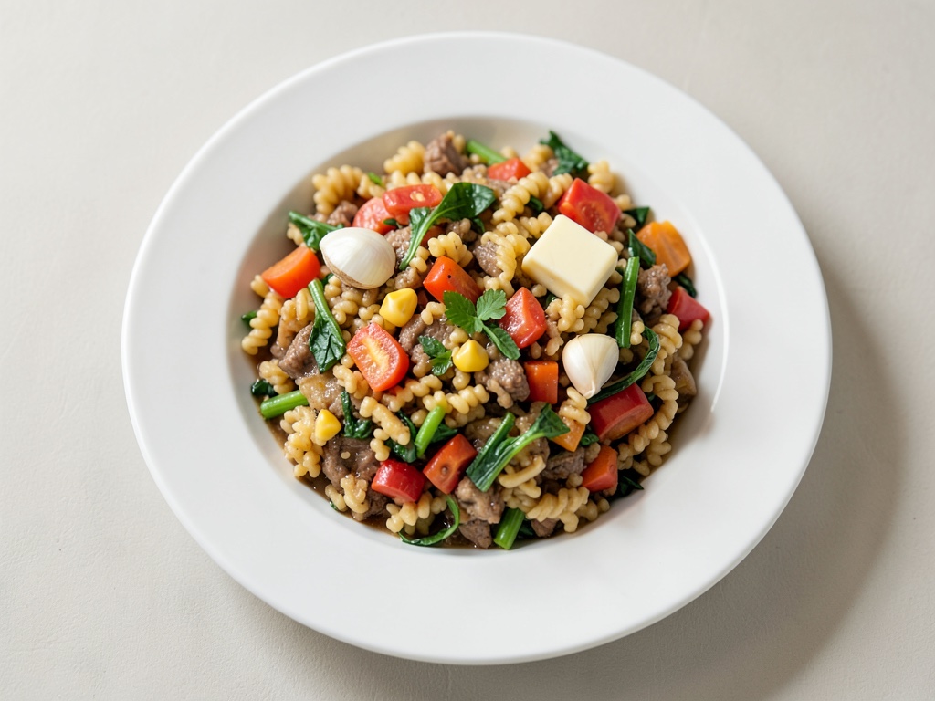 Padella colorata di Spätzle con verdure