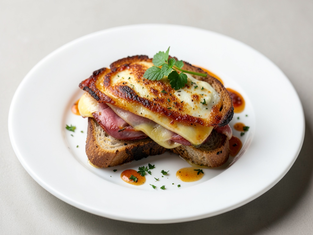 Toast croccante al prosciutto e formaggio in friggitrice ad aria